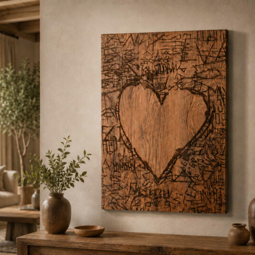 Bild von Holzbild Herz