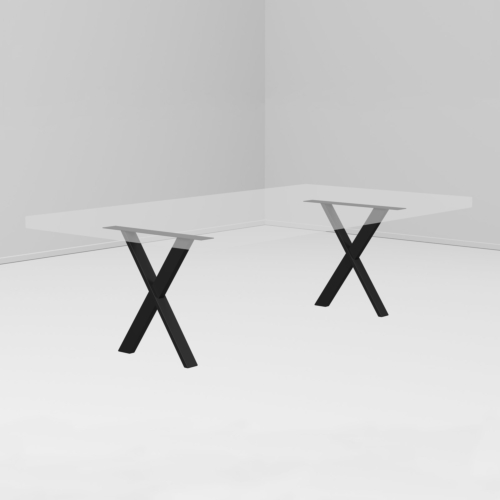 Bild Moderne Tischbeine in X-Form