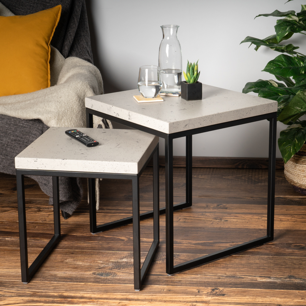 Couchtisch Set 2teilig im Beton Look