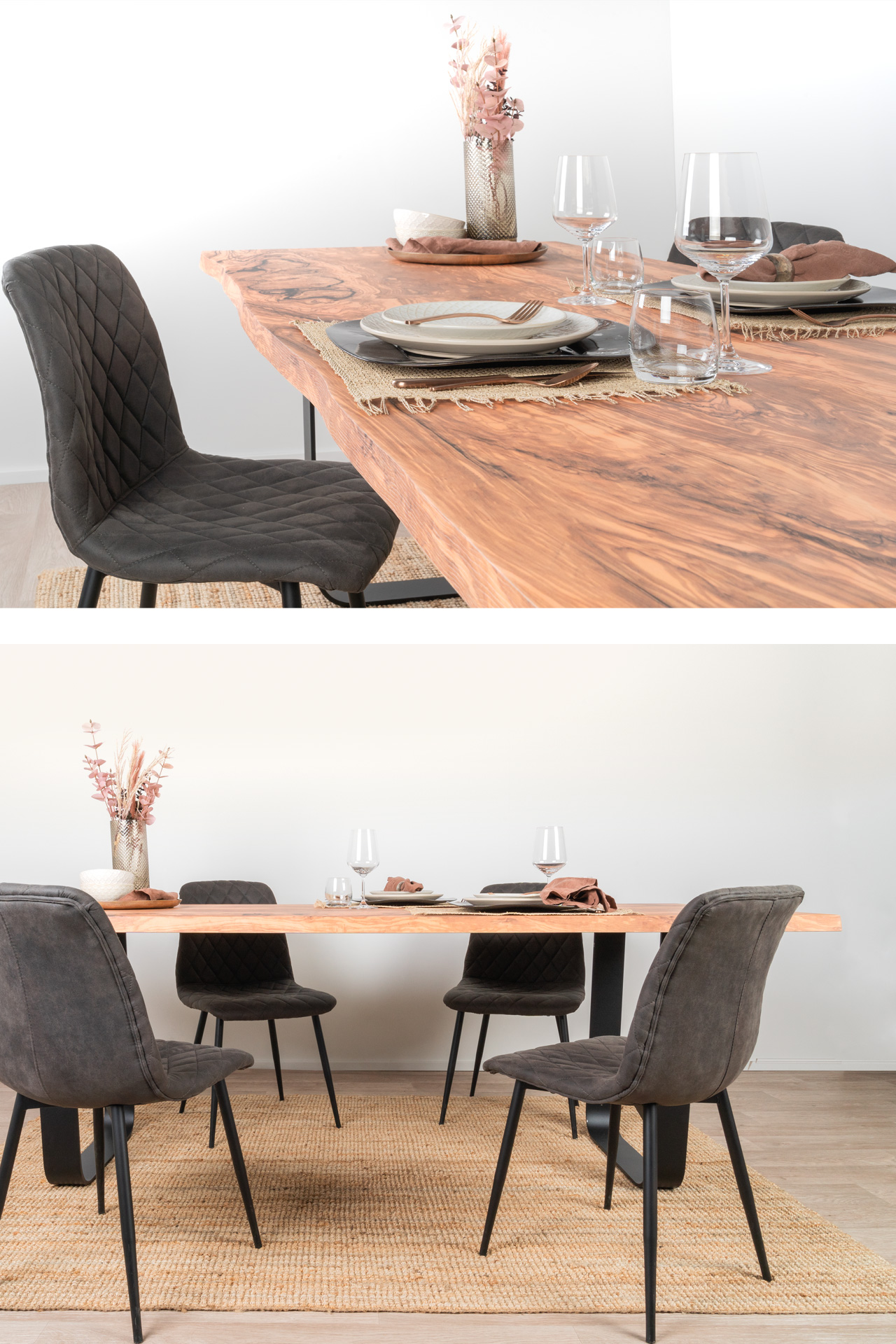 Holztisch im Olivenholz Design